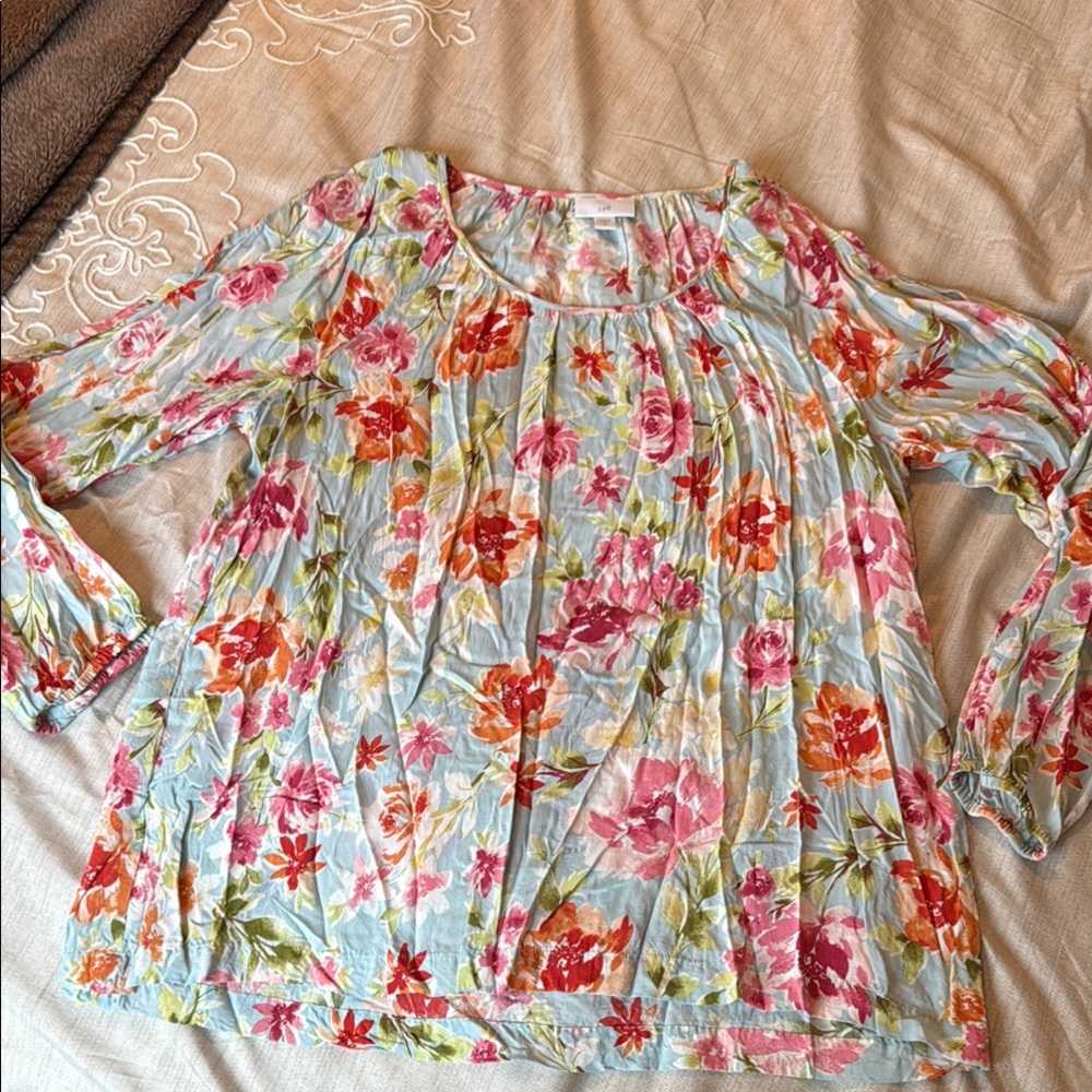 J. Jill Floral Print Women's Top